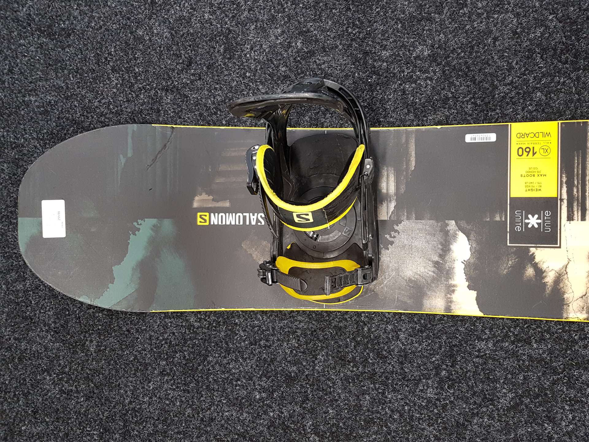 Snowboard Salomon Wild Card folosit + legături Salomon mărimea L