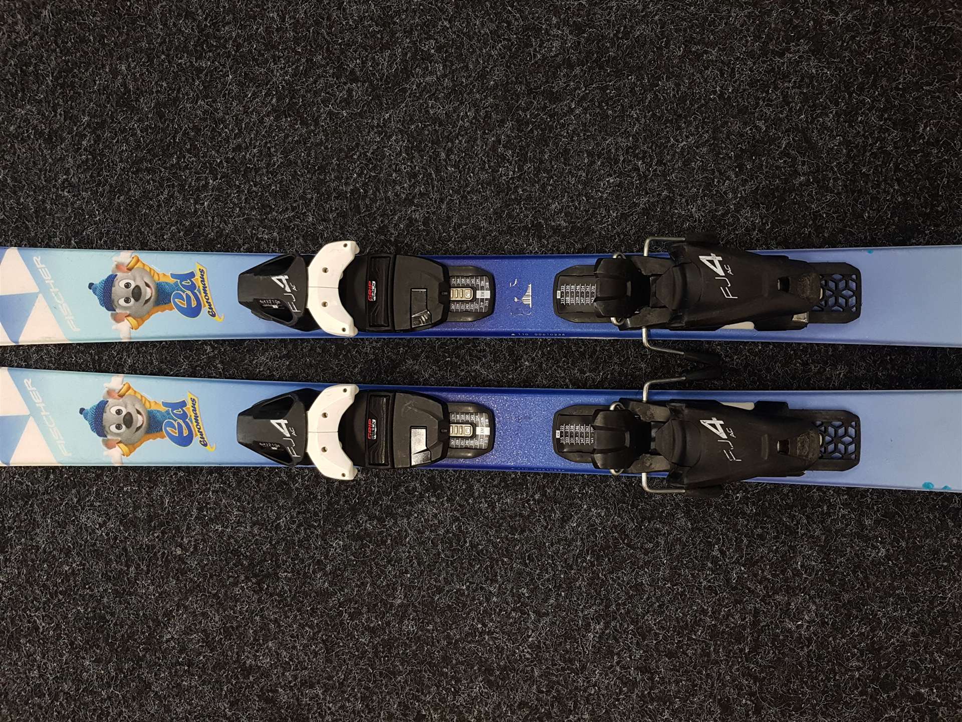 Sci da sci usati per bambini FISCHER ED Euromans + attacchi Fischer FJ 4