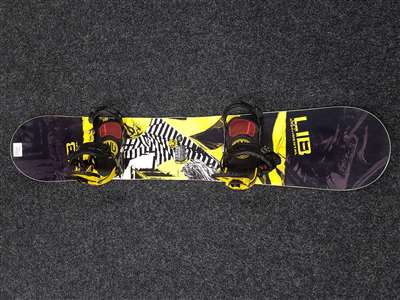 Snowboard usato LIB TECH SKATE BANANA + attacchi GNU Freedom taglia L