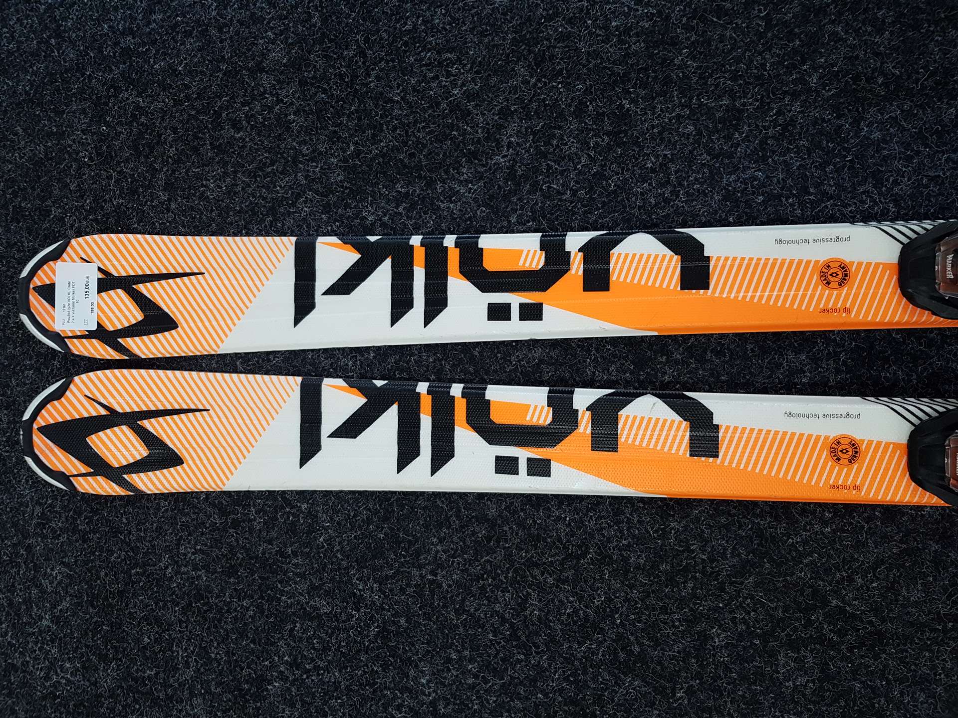 Použité lyže VOLKL Code 7.4 + viazanie Marker FDT 10